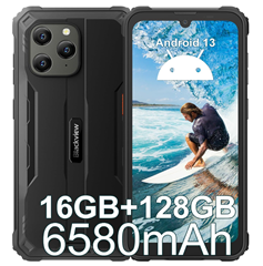 Blackview BV5300 Plus Outdoor Handy (Android 13, 16GB RAM 128GB ROM (1TB Erweiterbar), 6.1? HD+ 6580mAh,13MP+5MP, 4G Dual SIM) für 139,99€