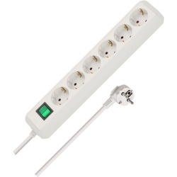 Brennenstuhl Eco-Line Steckdosenleiste, 6-Fach, Weiß für 6,99€ (VG: 12,42€)