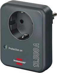 Brennenstuhl Steckdosenadapter mit Überspannungsschutz 13.500 A (Adapter als Blitzschutz für Elektrogeräte) für 6,71€