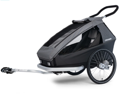 CROOZER Kinderfahrradanhänger Kid Keeke 1 Mountain grey für 529€ (Vergleich: 747,94€)