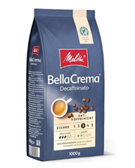 Melitta BellaCrema Decaffeinato Ganze Kaffee-Bohnen entkoffeiniert 1kg für 11,19€ (Vergleich: 17,89€)