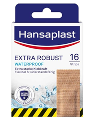 Hansaplast Extra Robust Waterproof Textil-Pflaster (16 Strips) für 2,33€ (Vergleich: 3,29€)