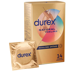 Durex Natural Feeling Kondome (Latexfrei, Easy-On-Form, 1 x 14 Stück) für 10,62€ (Vergleich: 19,99€)