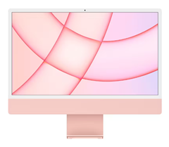 Apple iMac 24 2021 Rosé (23.5″, 4480×2520, IPS, 500nits, M1 8+8 Core, 8/512GB, 2x TB3, 2x USB-C, LAN, Webcam) für 999€ (Vergleich: 1.199€)
