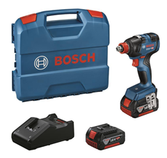 Bosch Akku-Drehschlagschrauber GDX 18V-200 inkl. L-Case, 2 Akkus 5,0Ah + Ladegerät für 242,10€ (Vergleich: 299€)