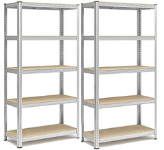 2 x SONGMICS Schwerlastregal (40 x 90 x 180 cm, 875kg belastbar) für 40,79€