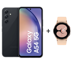 Samsung Galaxy A54 5G für 29€ inkl. gratis Galaxy Watch4 mit 12GB LTE, SMS und Sprachflat im Telefonica Netz für 14,99€/Monat