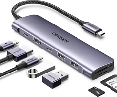 UGREEN Revodok USB C Hub mit 4K HDMI, PD100W, USB-C/2USB-A 5Gbps Ports, SD/TF Kartenleser, USB C Adapter für 19,98€