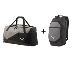 Puma Sporttasche teamFINAL M + Puma Rucksack teamFINAL L für 39,99€ (Vergleich: 54,95€)