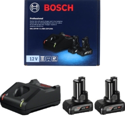 Bosch Professional 12V System Akku Starter-Set (2x GBA 12V 6.0 Ah Akku + Schnellladegerät) für 116,80€ (VG: 134,95€)