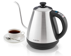Klarstein Garcon Wasserkocher (1L, 2000W, Edelstahl, Warmhaltefunktion) für 27,59€ (Vergleich: 40,19€)