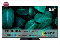 Toshiba 55QA7D63DG LED-Fernseher (139 cm/55 Zoll, 4K Ultra HD, Android TV, Smart-TV) für 447,95€ (Vergleich: 526,13€)