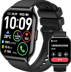 SKG V7 Smartwatch mit Fitness-Tracker, Herzfrequenzmesser, GPS und Blutsauerstoff für 49,50€