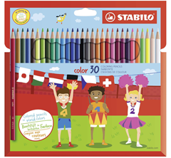 STABILO color 30er Pack inkl. 4 Neonfarben für 6,99€ (Vergleich: 10,25€)