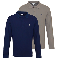 U.S.Polo Assn. Herren Poloshirt Basic Langarm Piquée für je 19,95€ (Vergleich: 39,99€)