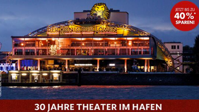 Der König der Löwen (Hamburg) mit bis zu 40% Rabatt