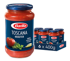 Barilla Pastasauce verschiedene Sorten im 6er Pack (6x400g) für 9,67€ (Vergleich: 19,14€)