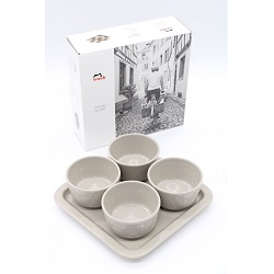 Staub Dipschalen-Set mit Tablett für 9,99€ (Vergleich: 19,99€)