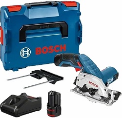 Bosch Professional 12V System Akku Kreissäge GKS 12V-26 mit 2×3.0Ah Akkus und Ladegerät in L-BOXX 136 für 164,99€ (Vergleich: 203,60€)