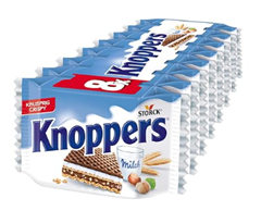 8er Pack Knoppers mit Milchcreme und Nougatcremefüllung für 1,61€ (Vergleich: 2,19€)