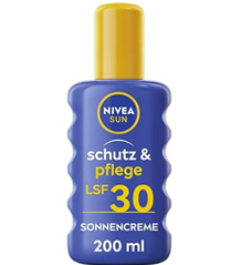 NIVEA SUN Schutz & Pflege Sonnenspray LSF 30 (200 ml) ab 5,40€ (VG: 12,70€)