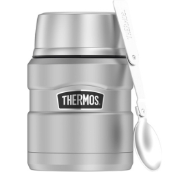 Thermos STAINLESS KING FOOD JAR 470 ml – Thermosbehälter aus Edelstahl mit Löffel für 21,01€ (VG: 28,10€)