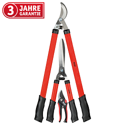 3-teiliges Walter Gartenscheren Set mit Laubschere, Rosenschere und Heckenschere für 19,71€ (Vergleich: 24,90€)