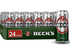 BECK’S Pils Dosenbier, Sortenreines Dosen-Set, EINWEG (24 x 0.5 l), Pils Bier ab 17,09€