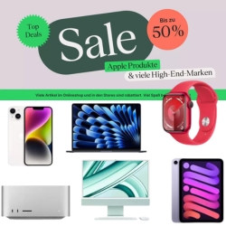 GRAVIS: Sale bis zu 50% Rabatt auf Apple Produkte & viele weitere High-End-Marken