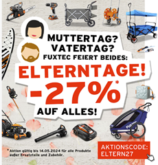 Fuxtec: 27% Rabatt auf das gesamte Sortiment