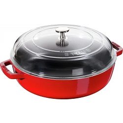 28cm Staub Chistera Bräter mit Glasdeckel für 94,75€ (Vergleich: 149€)