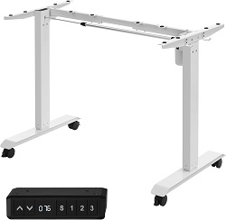 Elektrisch höhenverstellbares Schreibtischgestell Songmics LSD018W01 für 95,49€ (Vergleich: 127,49€)