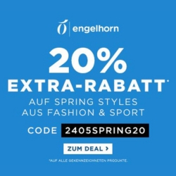 Eneglhorn: Sale mit 20% Extra-Rabatt auf viele Frühlingsstyles