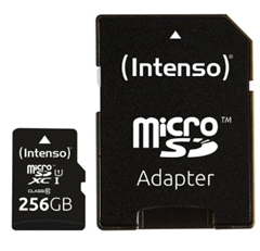 Intenso Micro SDXC Karte 256GB Speicherkarte Class 10 für 15,99€ (Vergleich: 27,90€)