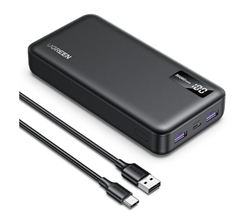 UGREEN Power Bank 20.000mAh (Externer Akku mit USB-C Input&Output, mit digitalem Display) für 25,99€ (statt 36,99€)