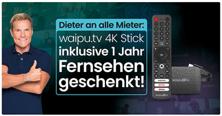 waipu.tv 4K Stick inkl. 1 Jahr Perfect Plus für einmalig nur 59,99€ (statt insgesamt 191,88€)
