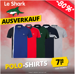 SportSpar: Le Shark Herren Polo-Shirts für je 7,99€ zzgl. eventuell Versand