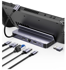 UGREEN Steam Deck Dock (Kompatibel mit Steam Deck OLED und ASUS ROG Ally, 100W Schnellaufladen) für 29,89€
