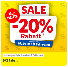[nur heute] Lidl: 20% Rabatt auf Matratzen & Bettwaren