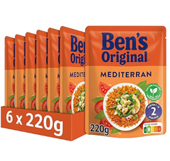 Ben’s Original Express Reis Mediterran oder Griechisch, 6 Packungen (6 x 220g) für je 9,34€ (Vergleich: 14,94€)