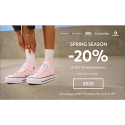 eSchuhe: 20% Extra-Rabatt im Frühlingssale (80€ MBW)