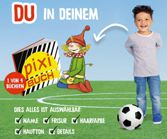 Kinder Schokolade: personalisiertes Pixi-Buch anfordern nach Kauf von 2 Aktionspackungen