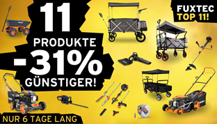 Fuxtec: 31% Rabatt auf 11 TopSeller