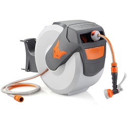 Fuxtex Schlauchtrommel FX-WSA30 mit 30 m Gartenschlauch und Handbrause für 98€ (Vergleich: 108,90€)