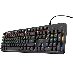 Mechanische Gaming Tastatur Trust GXT 863 Mazz für 17,49€ (Vergleich: 32,49€)