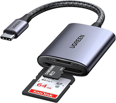 UGREEN USB C 104 MB/S Kartenleser (SD und MicroSD) für 11,99€