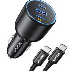 UGREEN Zigarettenanzünder USB C 130W USB C Autoladegerät 3-Port für 29,99€