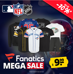 SportSpar: Fanatics Mega Sale mit Artikeln ab 9,99€ zzgl. eventuell Versand