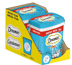 Dreamies Katzensnacks mit Lachs (2 x 350g) für 10,61€ (Vergleich: 15,68€)