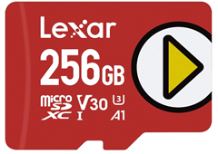 Lexar Play microSDXC Karte 256GB (UHS-I, bis zu 150MB/s Lesen) für 19,49€ (Vergleich: 29,54€)